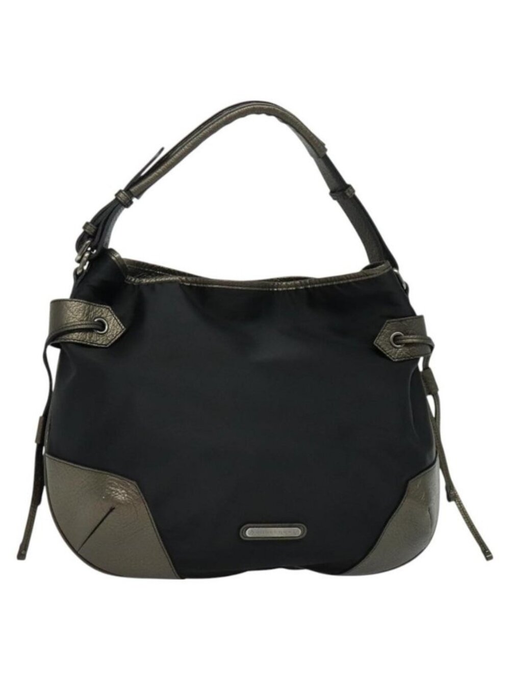 Authentic BURBERRY Shoulder Bag Nylon Black